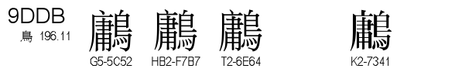 U+9DDB